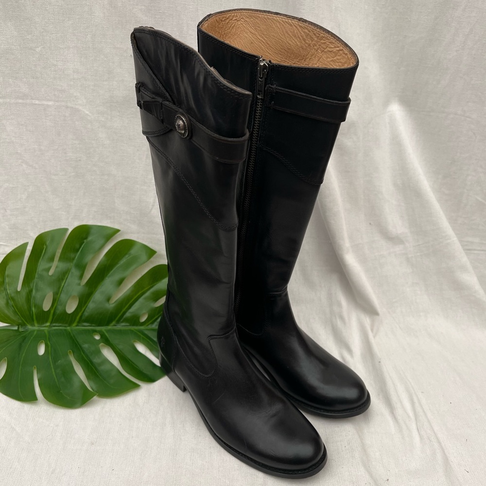 NWOT FRYE Molly black riding boots sz 6